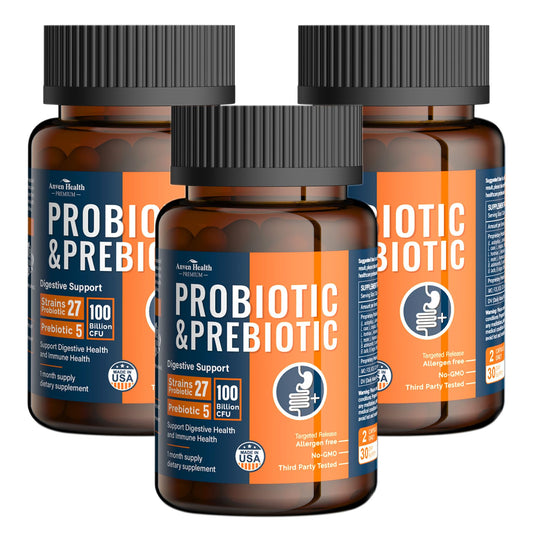 Anven Health 100 Billion Probiotics bottle promotes daily gut balance and comfort.