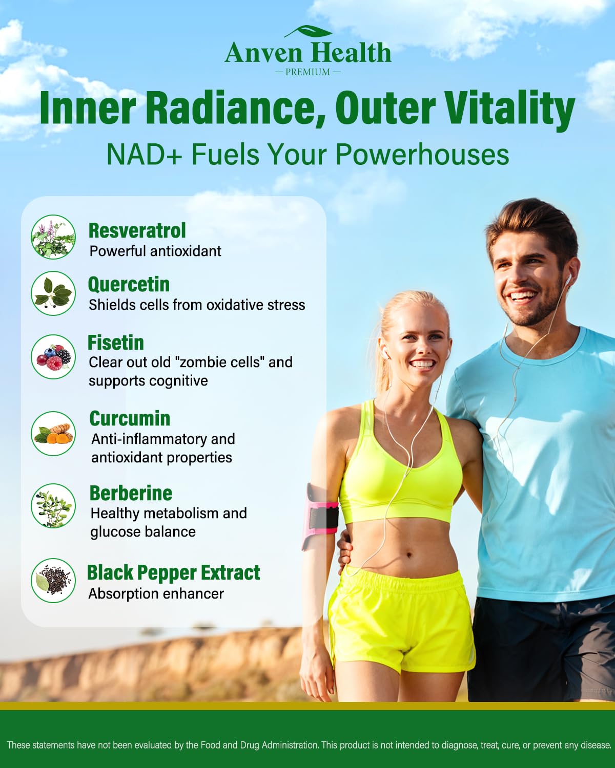 Anven Health Energy Focus image implies improved stamina and mental clarity