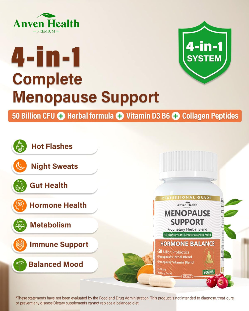 Anven Health collagen capsule supports skin elasticity and joint comfort
