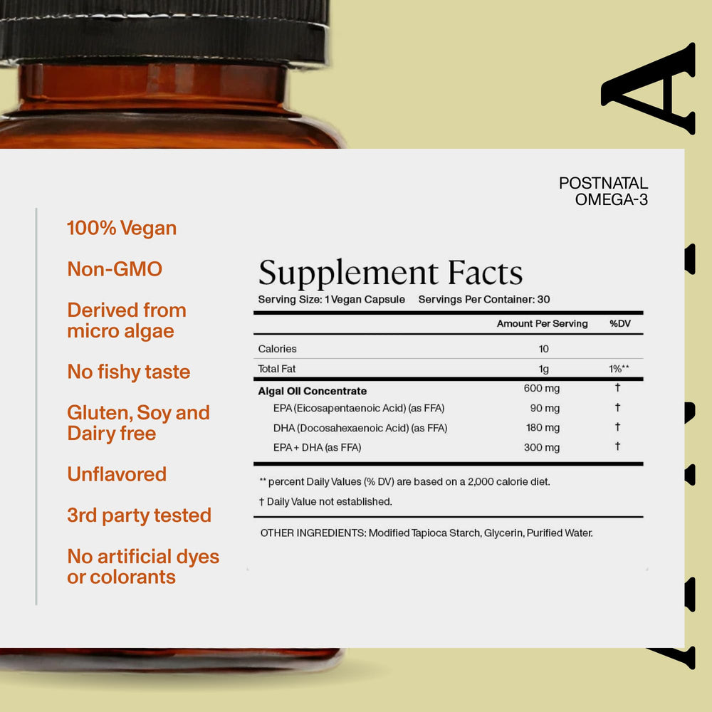 ANYA bottle label demonstrates allergen-free and safety-tested assurance