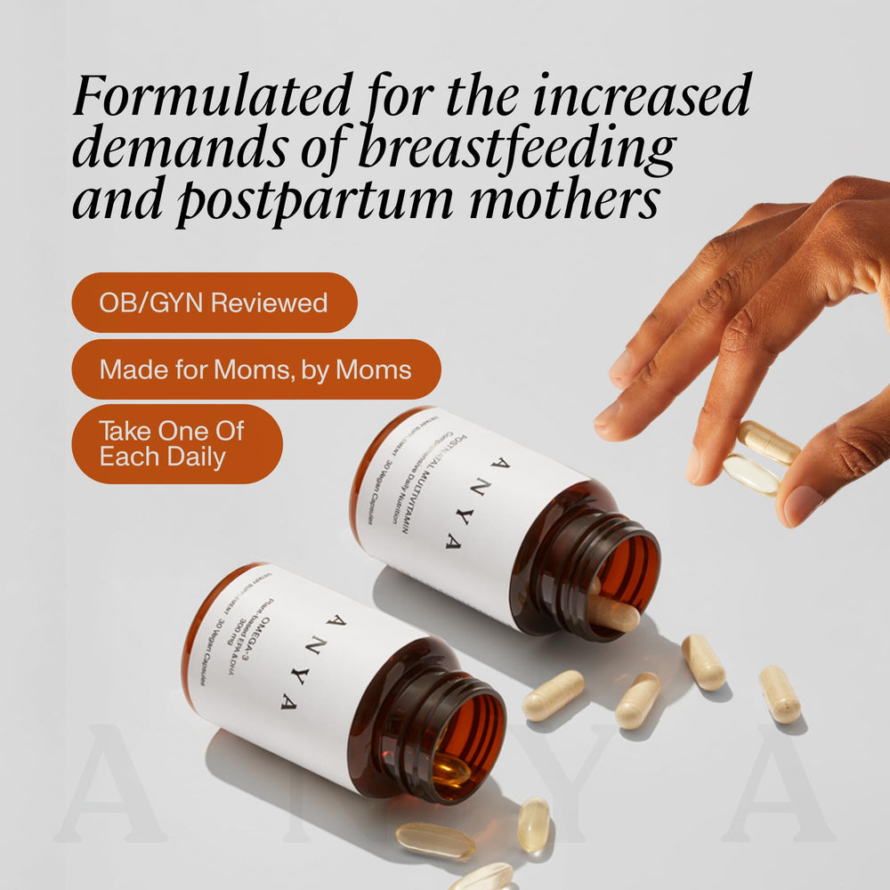 ANYA omega-3 and vitamins label highlights gluten-free and non-GMO benefits
