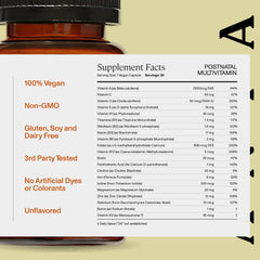 ANYA postnatal vitamin pouring shot demonstrates easy daily dosing for busy mothers
