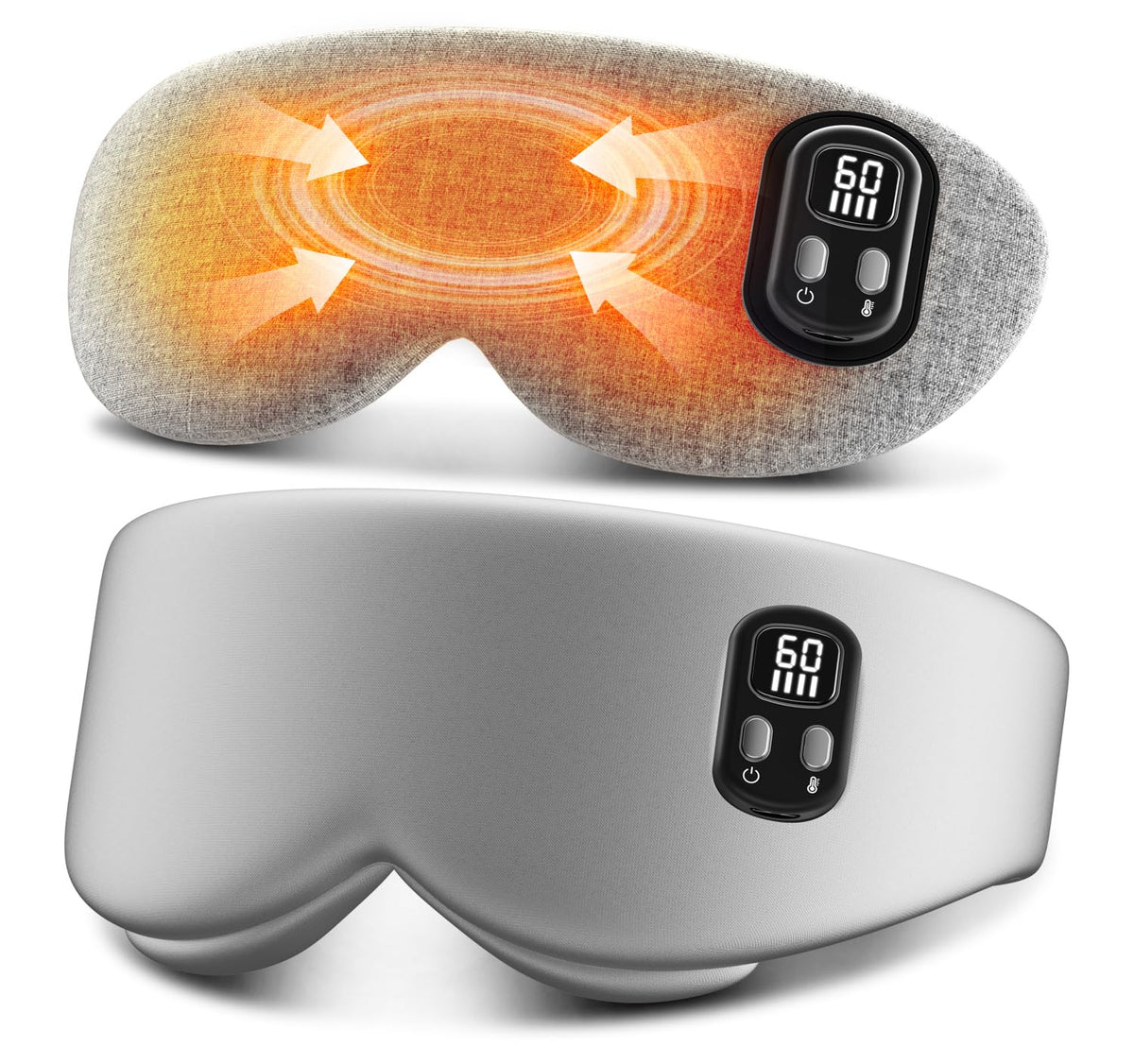 Anydance heated eye mask cordless design for untethered relaxation during travel