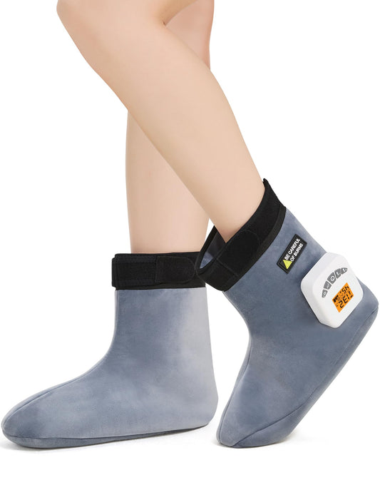 AOBOCO feet warmers cordless design for on-the-go warmth and comfort.