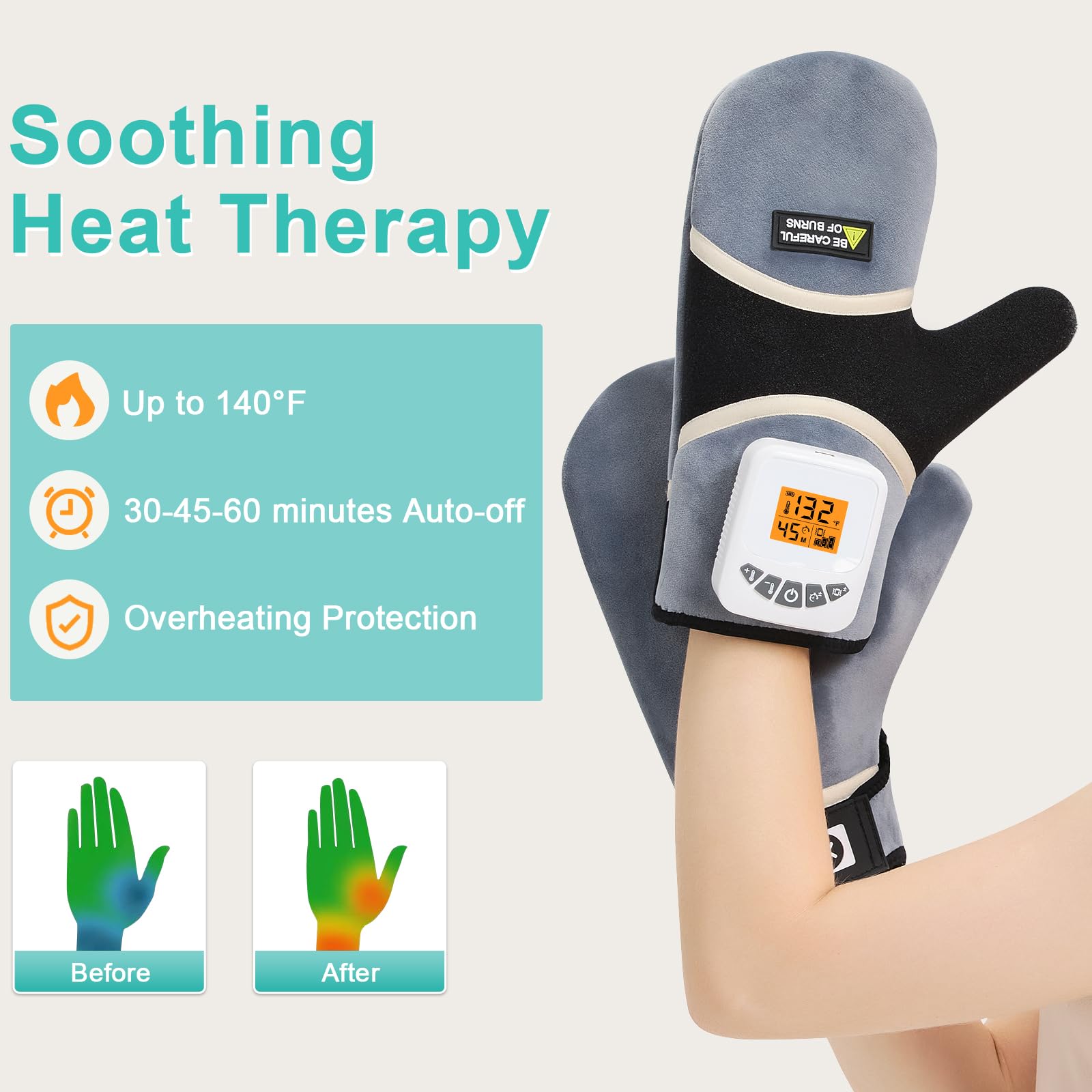 AOBOCO soft-touch heating pad suited for desk use and comfort.