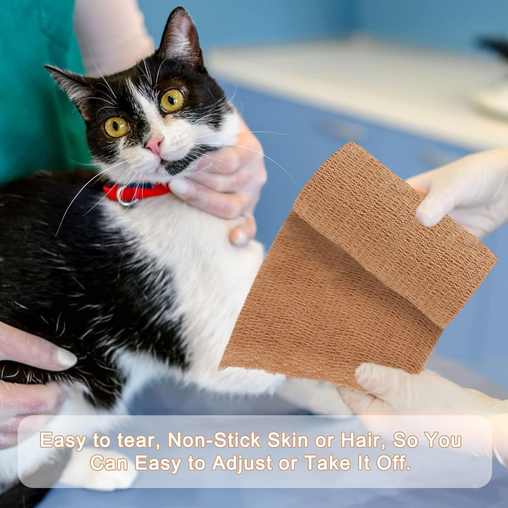 AOITMZAY bandage wrap easy-tear application demonstrates quick fixes during sports or workouts