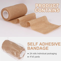 AOITMZAY bandage wrap roll in hand demonstrates flexible sizing for ankles and wrists