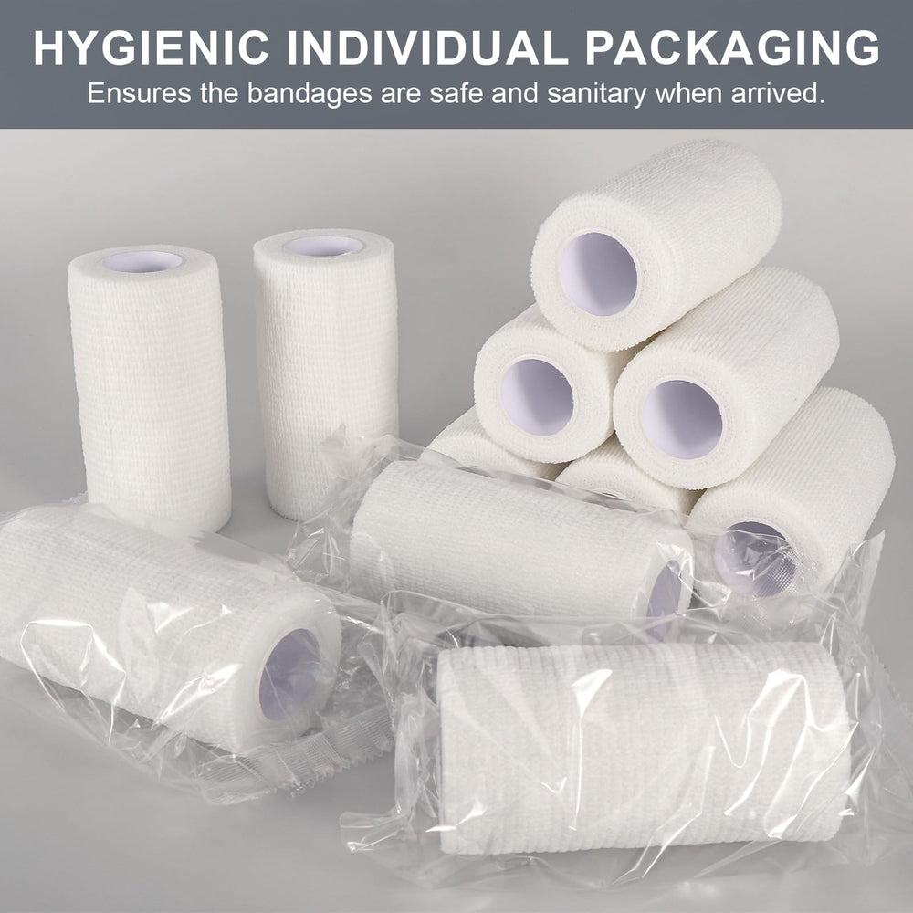 AOITMZAY self-adhesive wrap sticks to itself for fast, skin-safe application