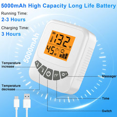 AOKESTE control panel with one-touch heat and massage controls
