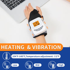 AOKESTE cordless wrist heating pad vibration massage delivers targeted relaxation.