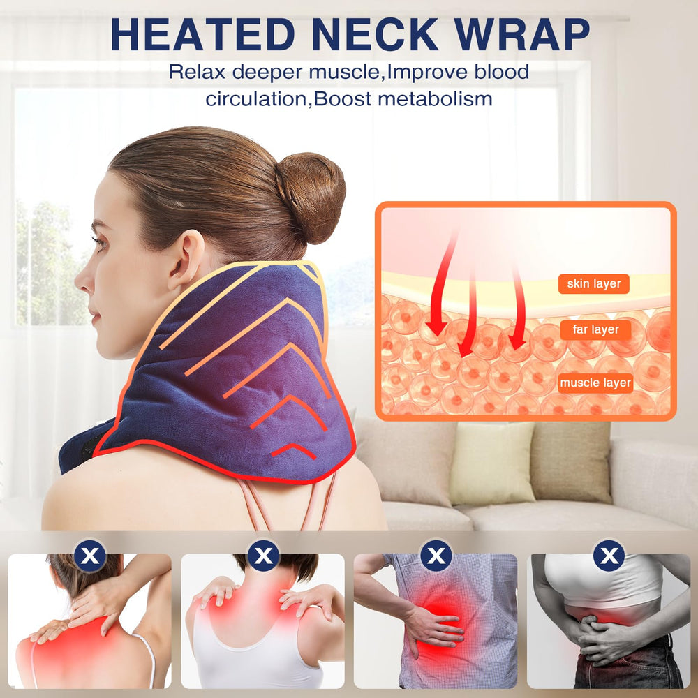 AOKESTE neck pad uses dense heating wire for consistent warmth.
