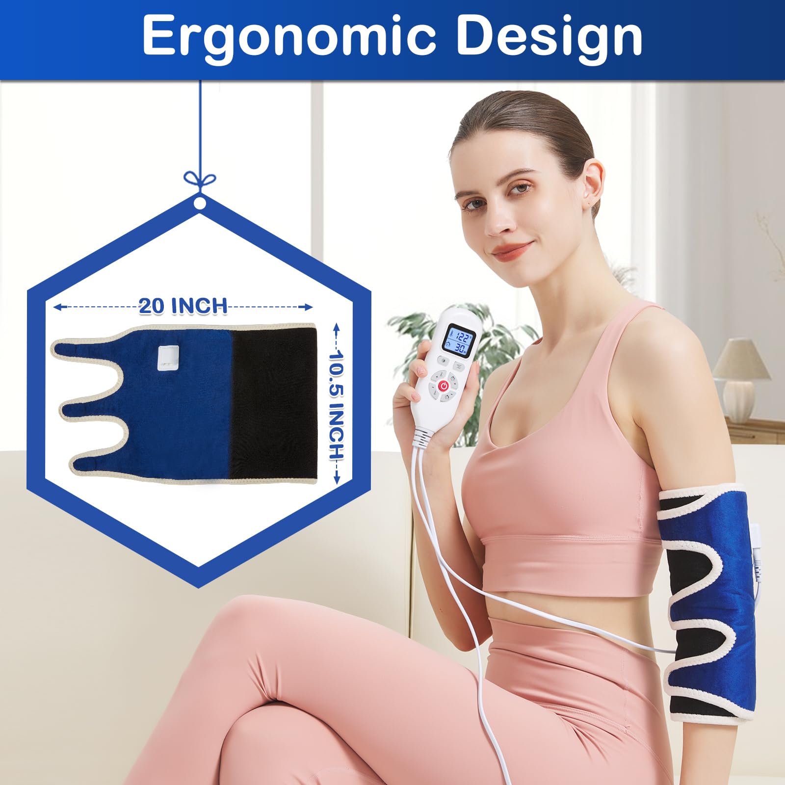 AOKESTE elbow heating pad universal size fits left or right elbow