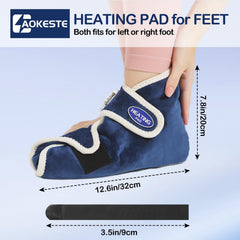 AOKESTE one-size-fits-all foot wrap fits left or right foot comfortably.