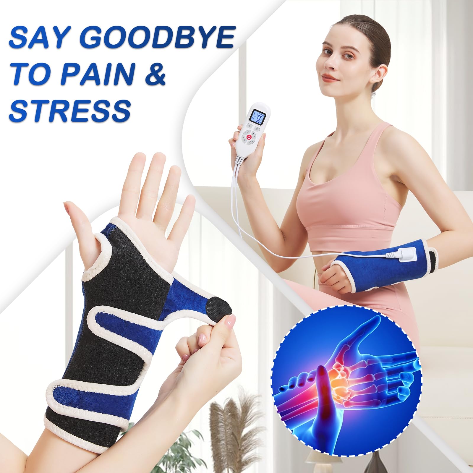AOKESTE gift-ready heated wrist therapy wrap, a thoughtful present for warmth.