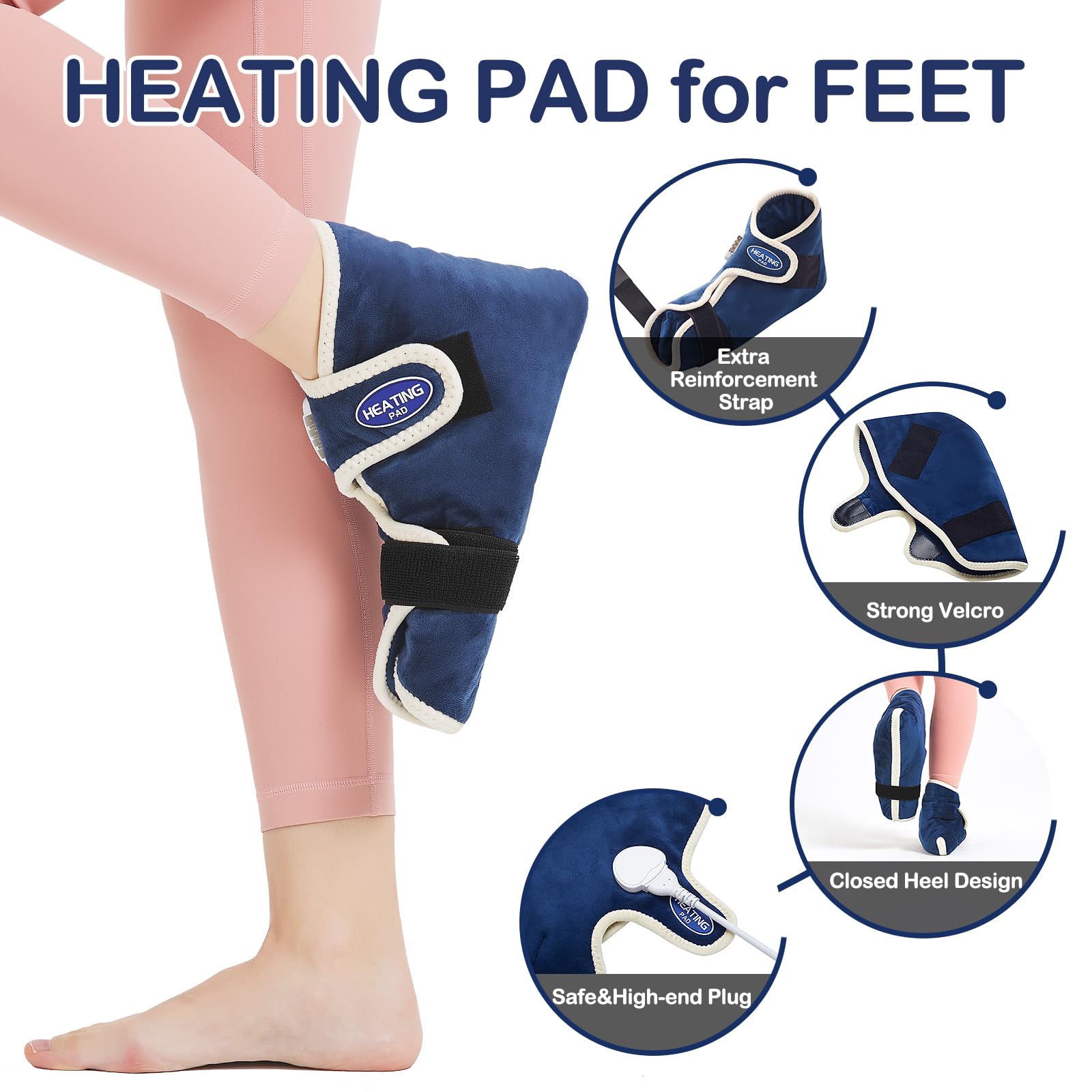 AOKESTE soft-material foot warmer cushions the foot for extended wear.