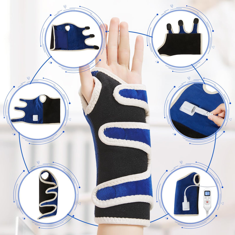 AOKESTE three-strap wrist wrap ensures secure fit around palm and forearm.