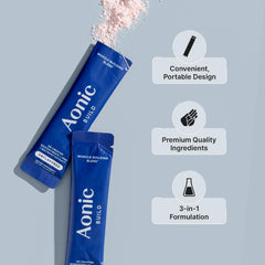 AONIC Build beetroot extract provides natural nitrates for circulation.
