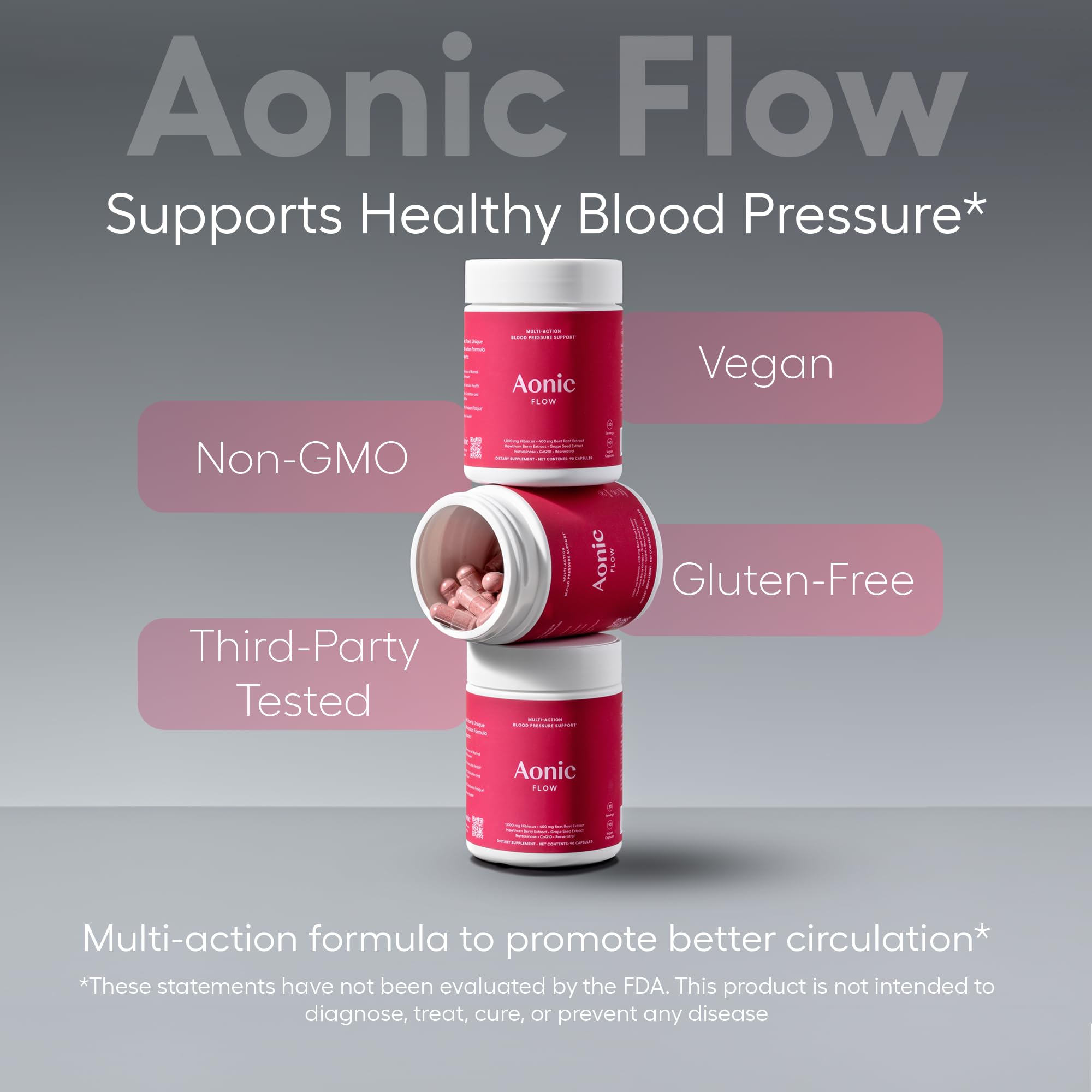 AONIC Flow beetroot extract visual showing natural nitrates
