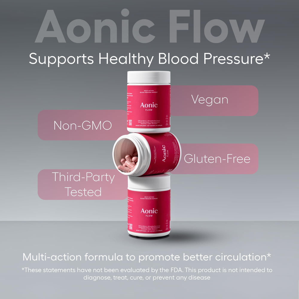 AONIC Flow beetroot extract visual showing natural nitrates