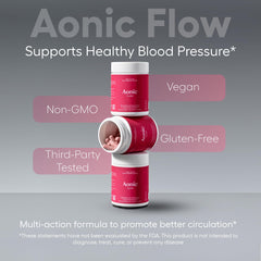 AONIC Flow beetroot extract visual showing natural nitrates