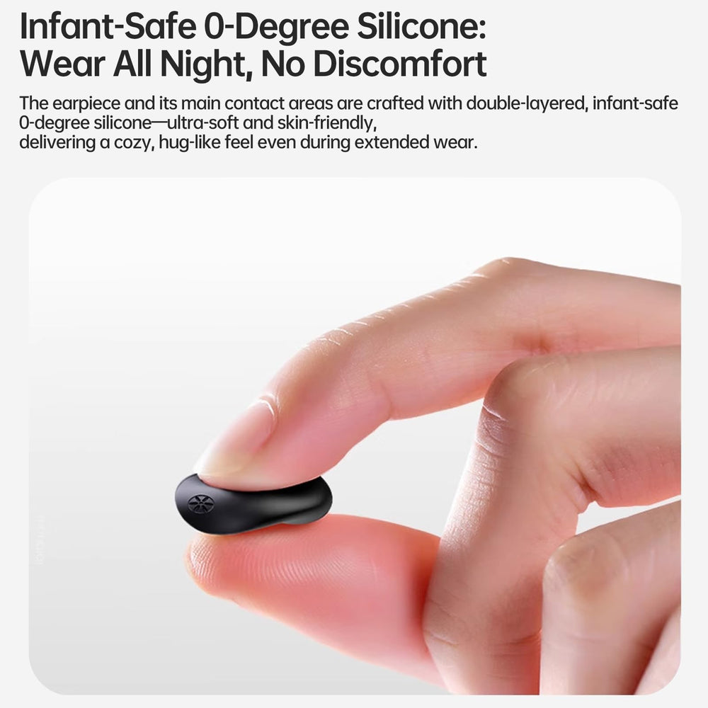 AOOJ earplugs in use by a person sleeping on their side