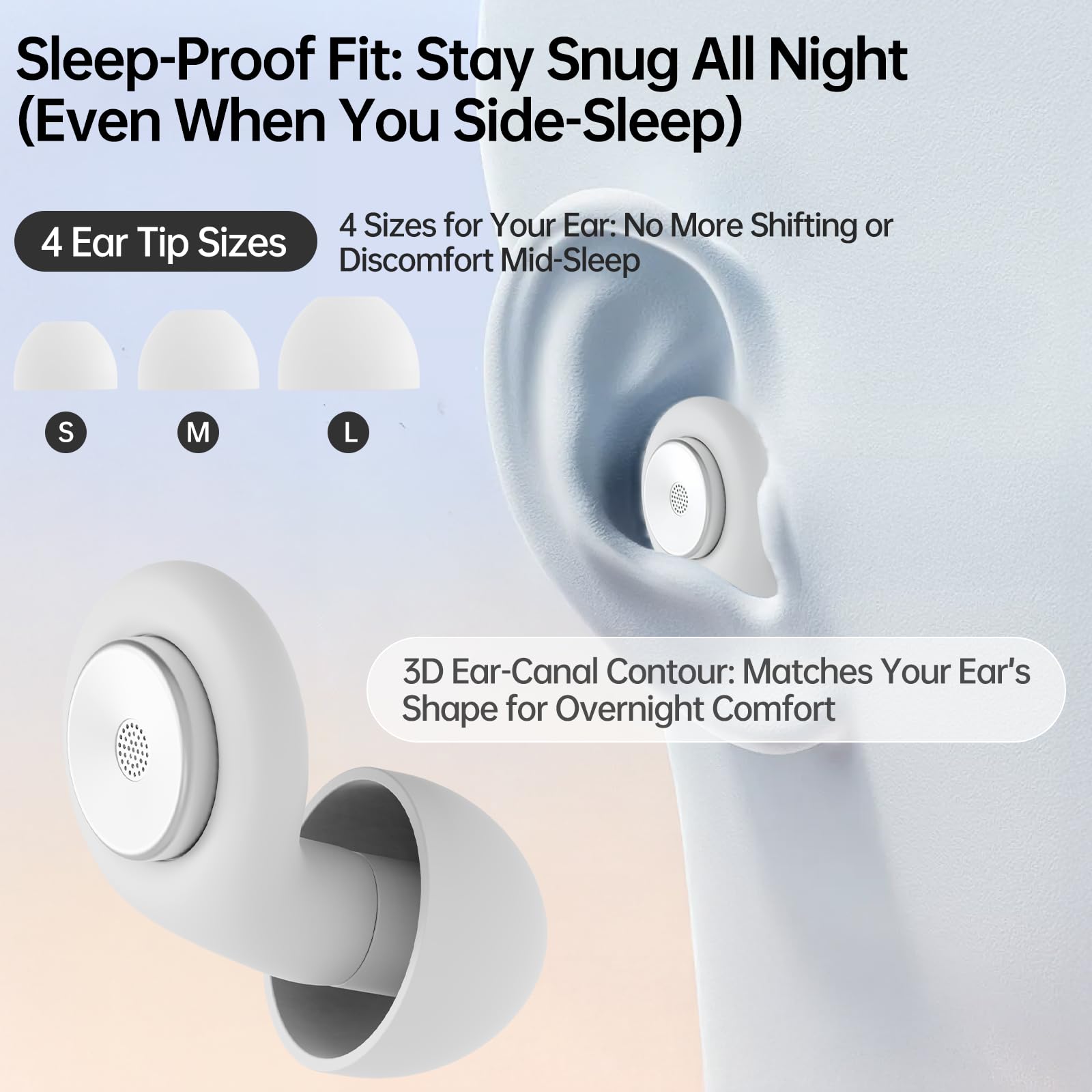 AOOJ close-up of soft silicone material for skin-friendly comfort