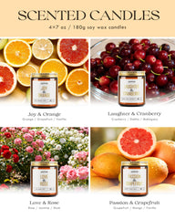 AOOVOO candle set jasmine for uplifting atmosphere and fragrant relaxation.