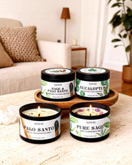 AOOVOO Crystals on candles symbolize energy balance and intention for meditation