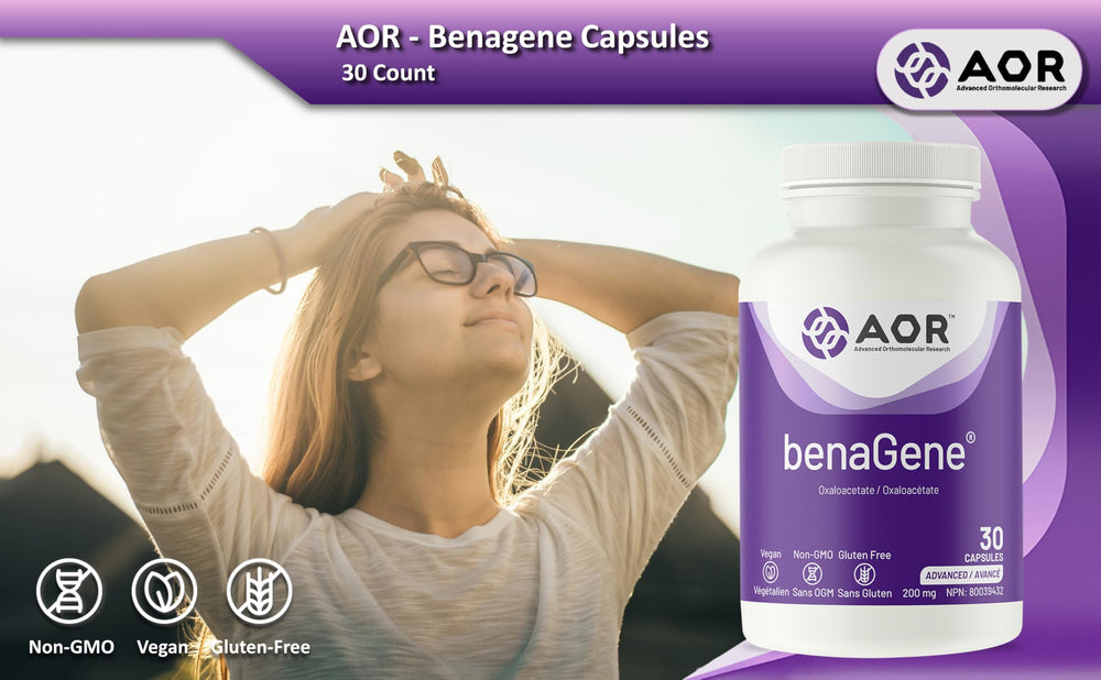 AOR Benagene bottle back with supplement details