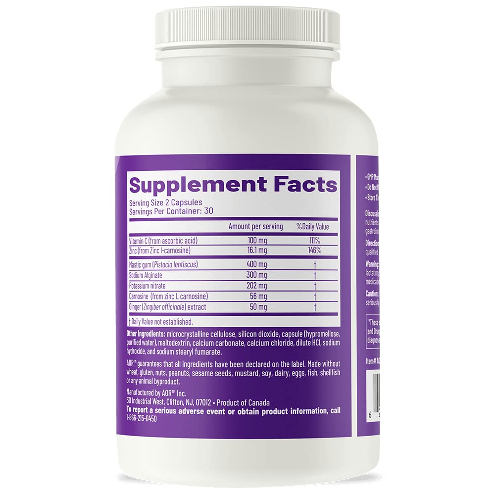 AOR Gastro Relief capsules close-up for daily GI support