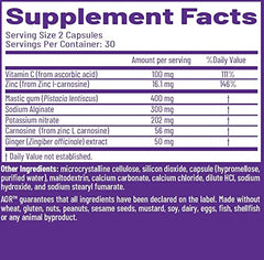 AOR Gastro Relief vegan symbol indicating plant-based capsules