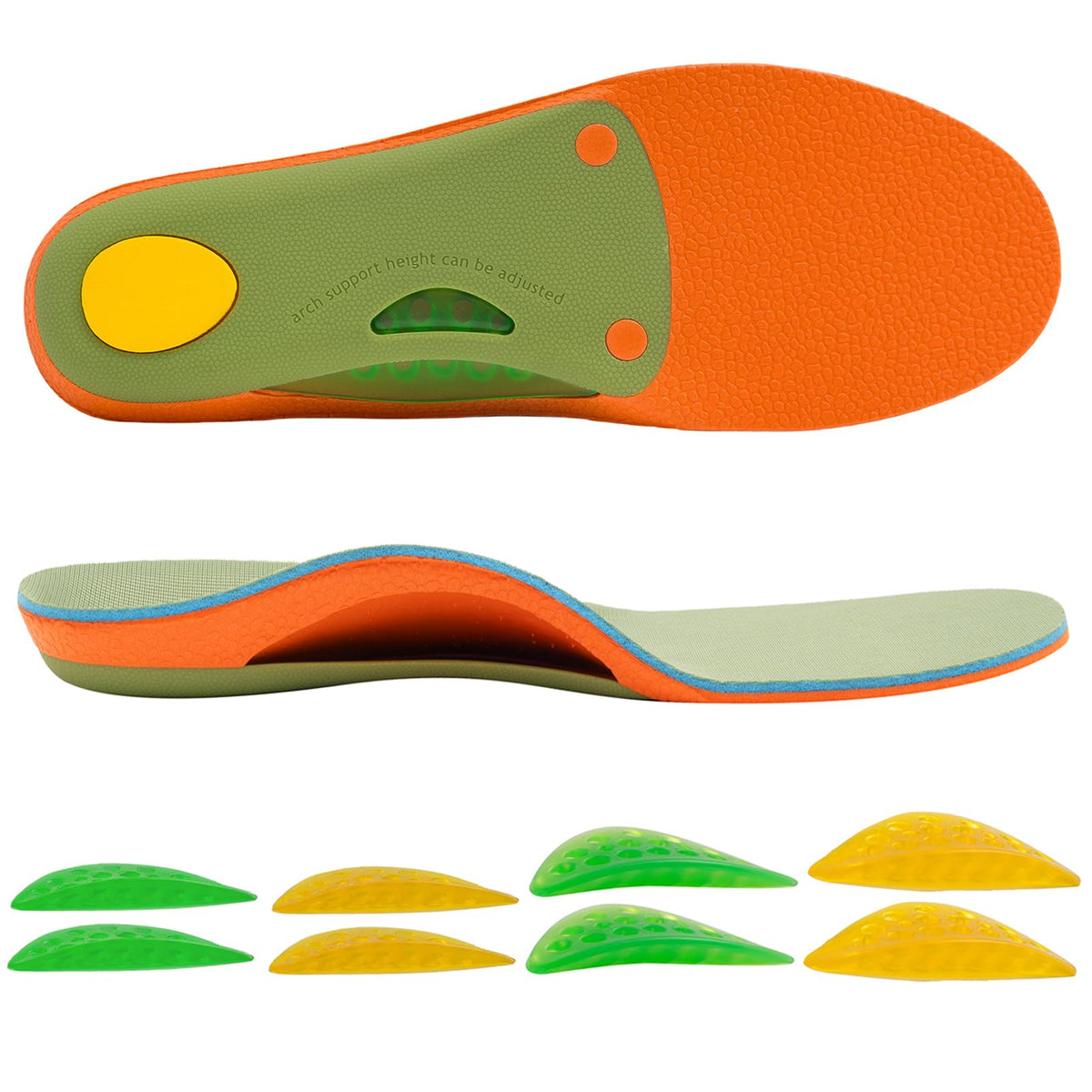 AOTENG STAR adjustable arch support insoles improve comfort for left and right feet