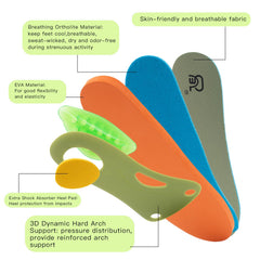 AOTENG STAR deep heel cup secures the heel for stable wear