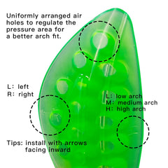 AOTENG STAR deep heel cup secures the heel for stable support.