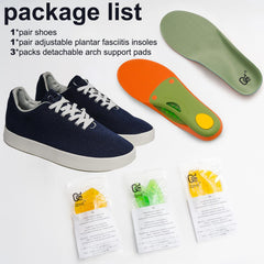 AOTENG STAR shoes with arch-space design accommodate bulged insoles for a better fit.