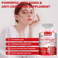 Aouewnk gummies featuring milk thistle and key ingredients for antioxidant synergy.
