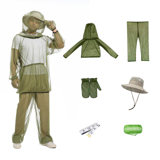 Aoximyouny mosquito suit pants offering breathable coverage for hiking or camping.