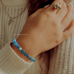 Apatite bracelet presented as a thoughtful gift idea for special occasions.