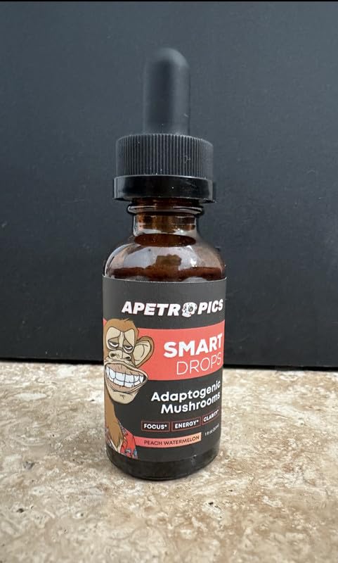 Droplets added to water from Apetropics Smart Drops for quick daily consumption.