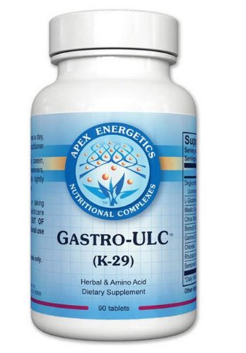 Apex Energetics Gastro-ULC bottle supports gut health with licorice and L-glutamine in daily life.