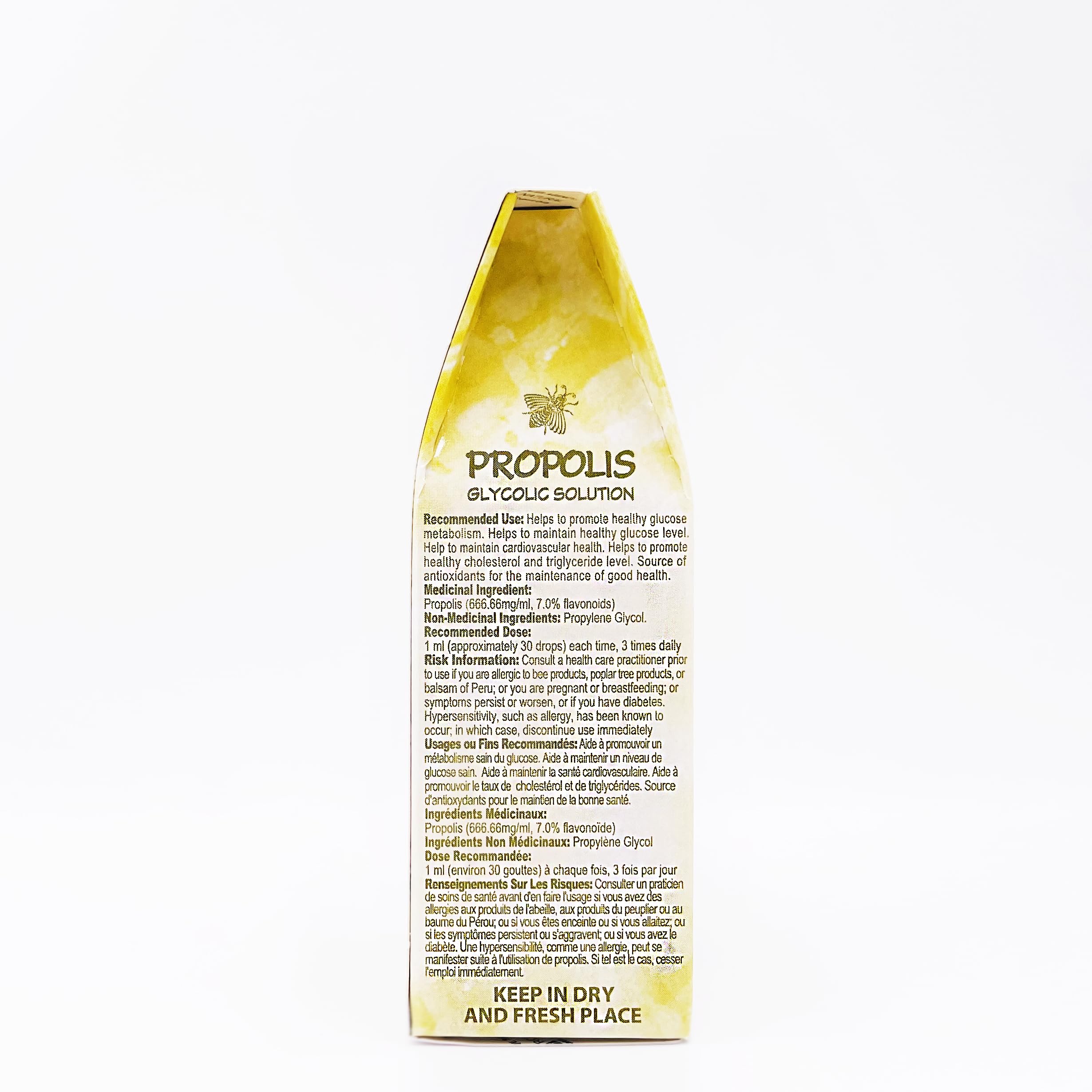 Apiario Silvestre Green Propolis color close-up showing rich extract
