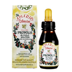 Apiario Silvestre Green Propolis liquid drops added to warm water