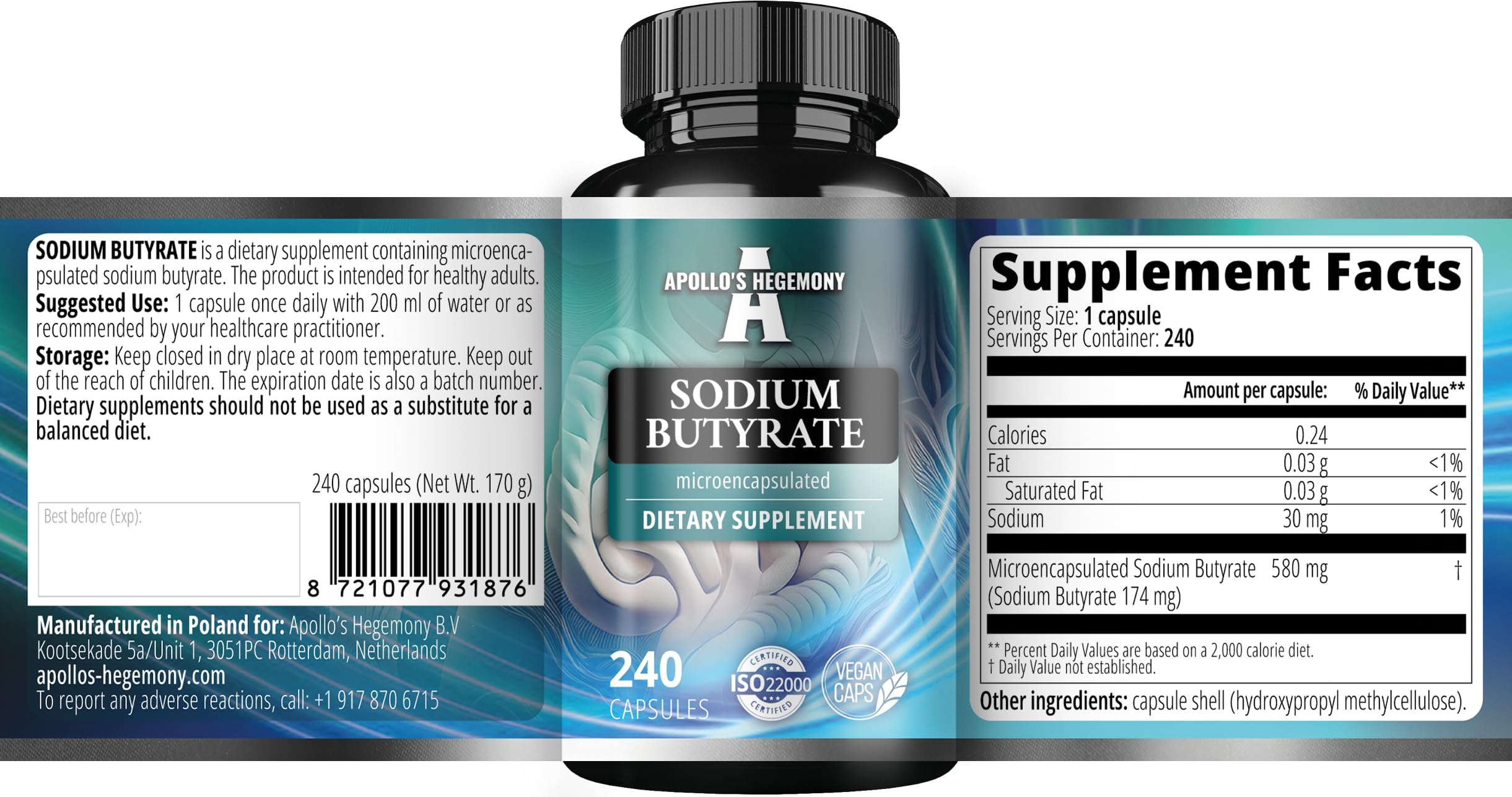 Apollo's Hegemony 8-month supply with 240 capsules