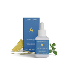 Apothekary Take The Edge Off bottle close-up for calm mood support