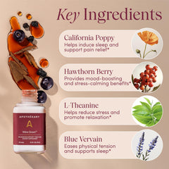 Apothékary Wine Down berry flavor close-up highlighting aroma-inspired taste.
