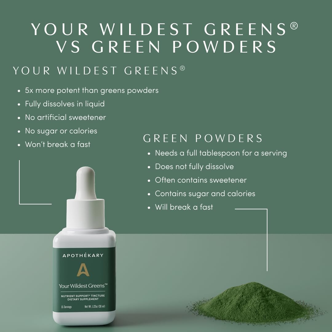 Apothekary Your Wildest Greens two-dropper daily ritual