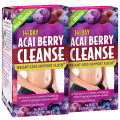 Applied Nutrition 14-day acai cleanse bottle for gentle digestion and regularity.