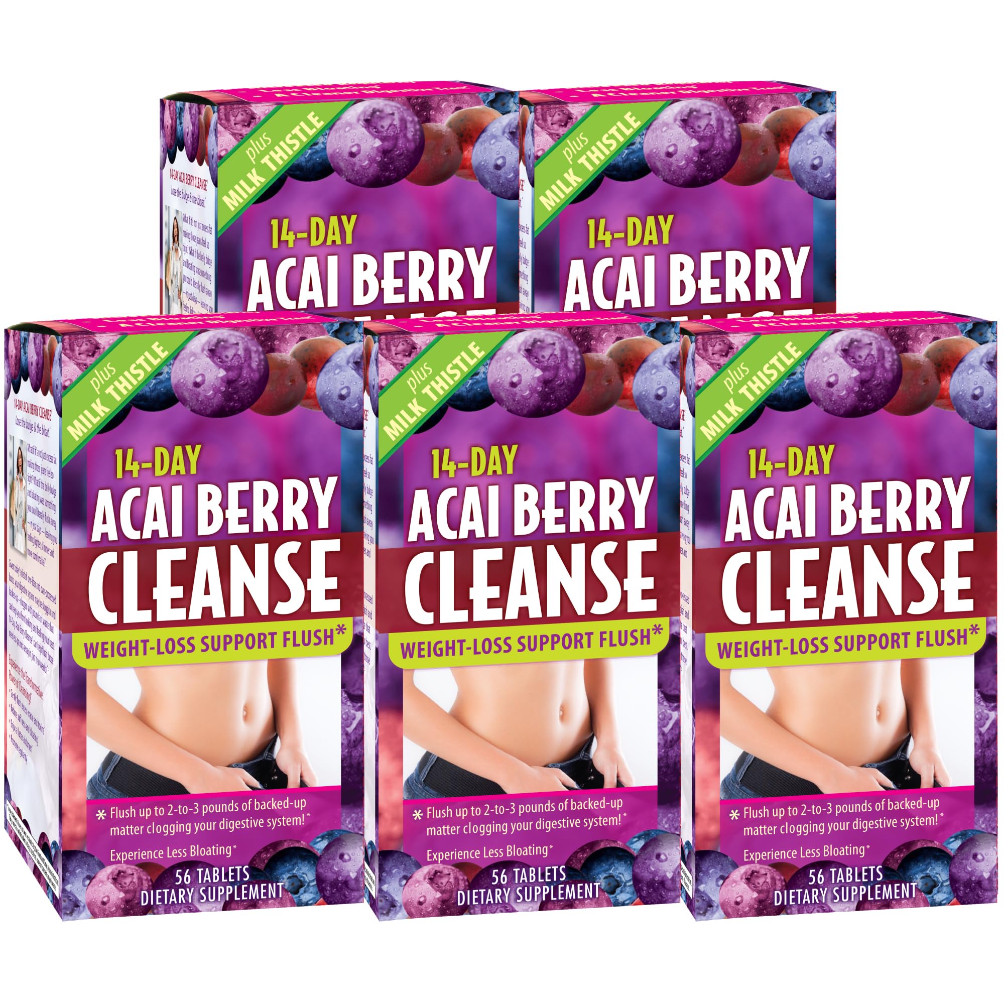 Applied Nutrition 14-day Acai Berry Cleanse tablets for gentle digestive support.