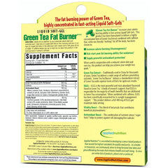Applied Nutrition Green Tea Fat Burner label detail emphasizes benefits and product name