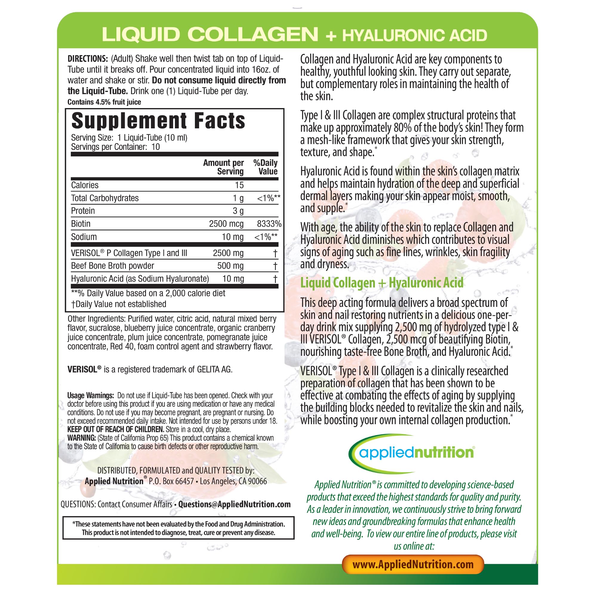 Applied Nutrition Liquid Collagen packs front-view signaling a multi-pack purchase option.